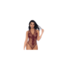 Body string en résille couleur cerise 